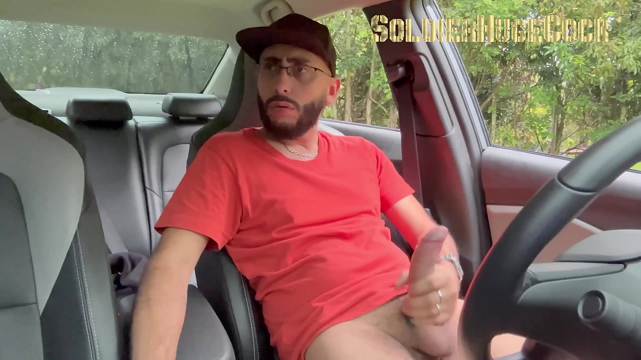 I'm making a personalized video and a girl catches me masturbating in the car... She decides to help me and sucks me off!