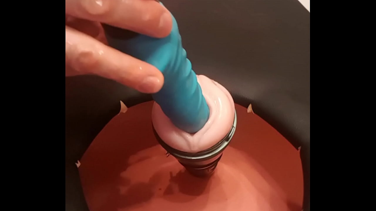 Dildo Fickt heiße Gummi Muschi