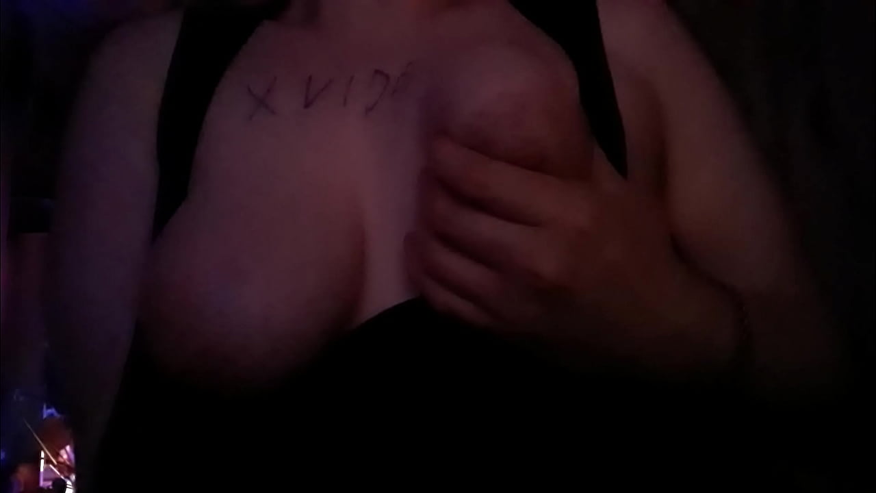 Rubbing my tits