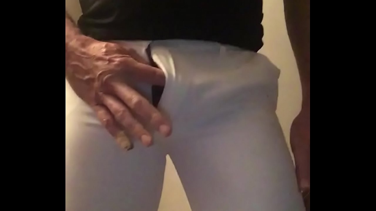 Gumming and jerking my cock