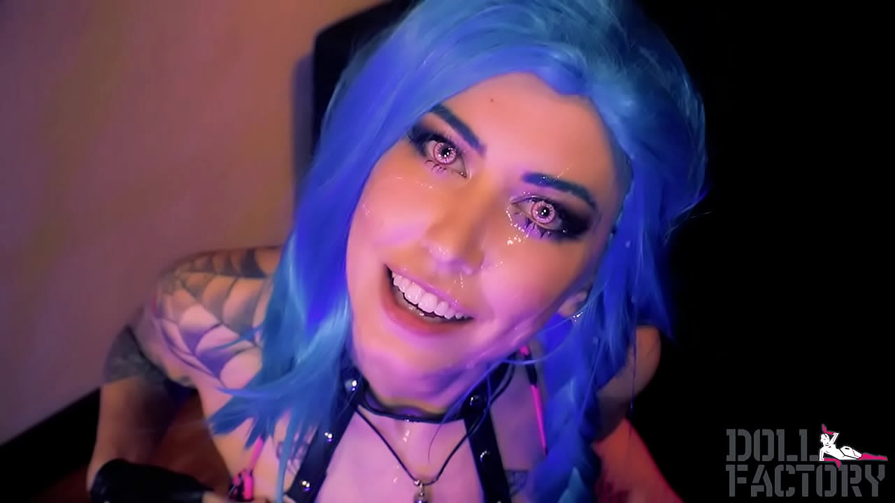 Get Jinxed Cosplay Blowjob and Facial Nova White LOL