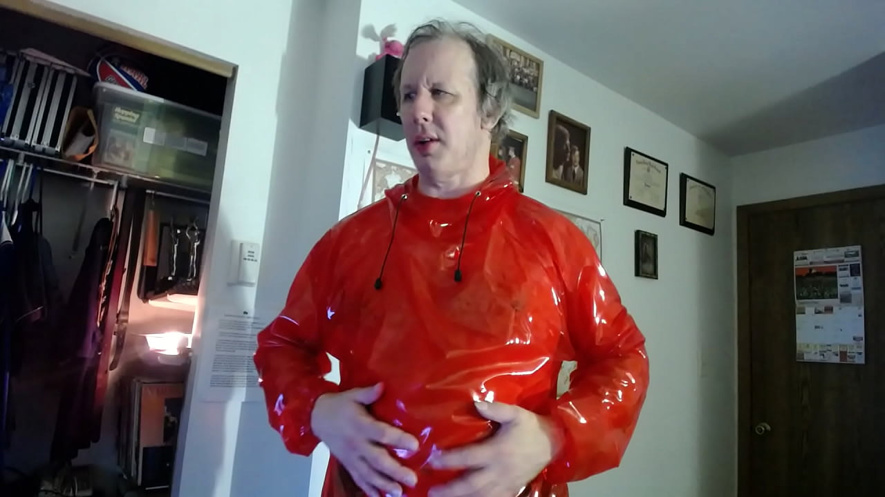 My Sexy  RED PVC HOODIE