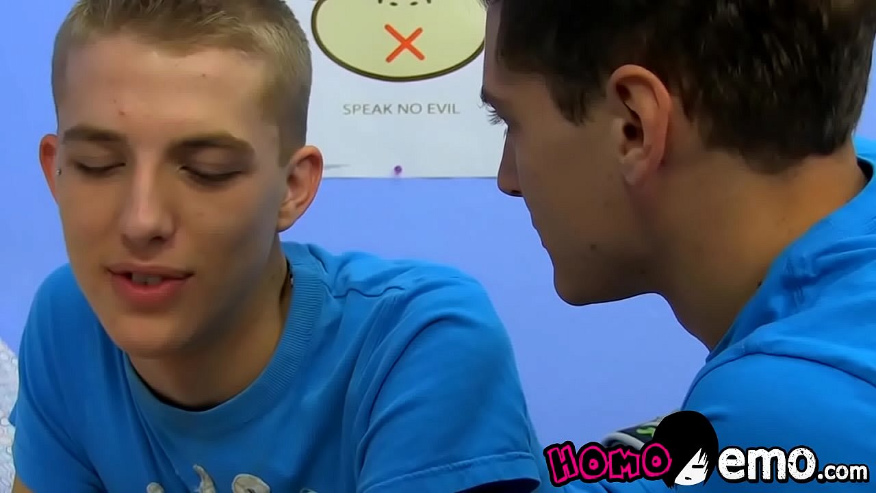 Twinks lick lollipops before rough anal