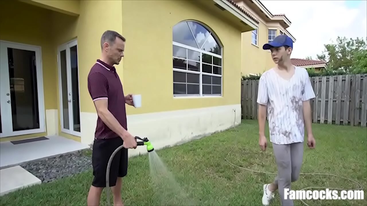 oLd step Dad Helps Clean Up