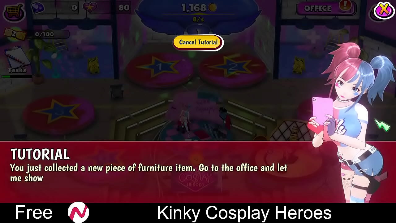 Kinky Cosplay Heroes (Nutaku Free Browser Game) Casual, Idle, Dating Sim