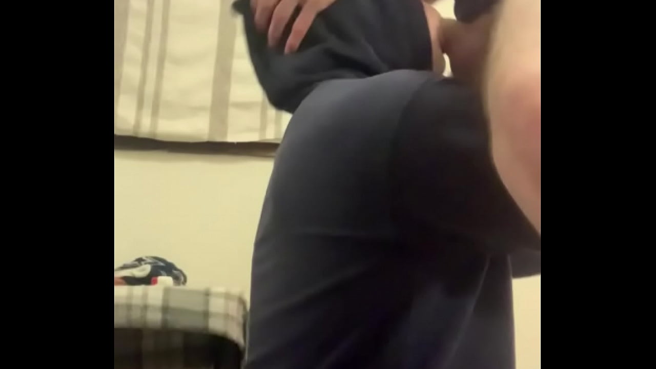 Straight guy using bitch throat