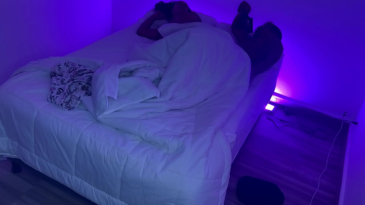 Behind the scenes. Stepmom shares bed and fucks stepson