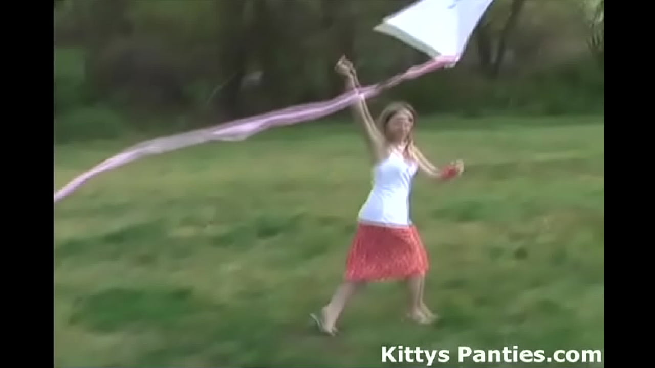 Cute Kitty Flashing Her Panties In Public