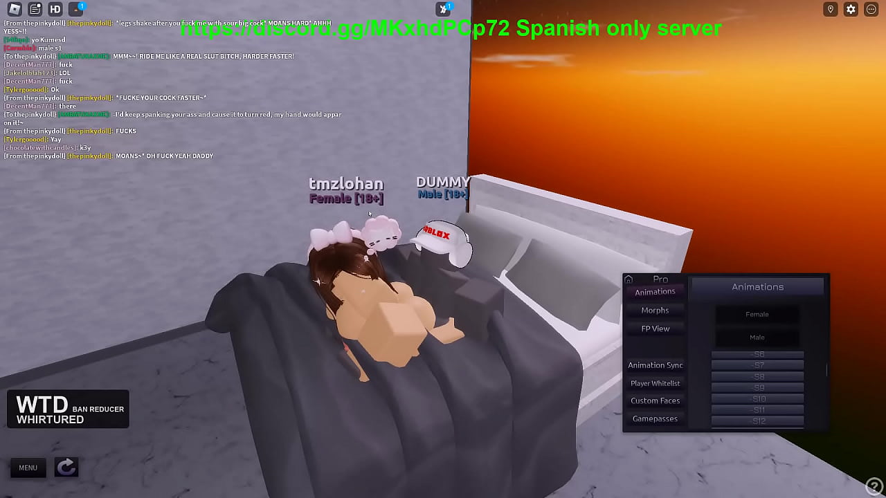 Roblox shoving my dick into this barbie looking hoe's pussy