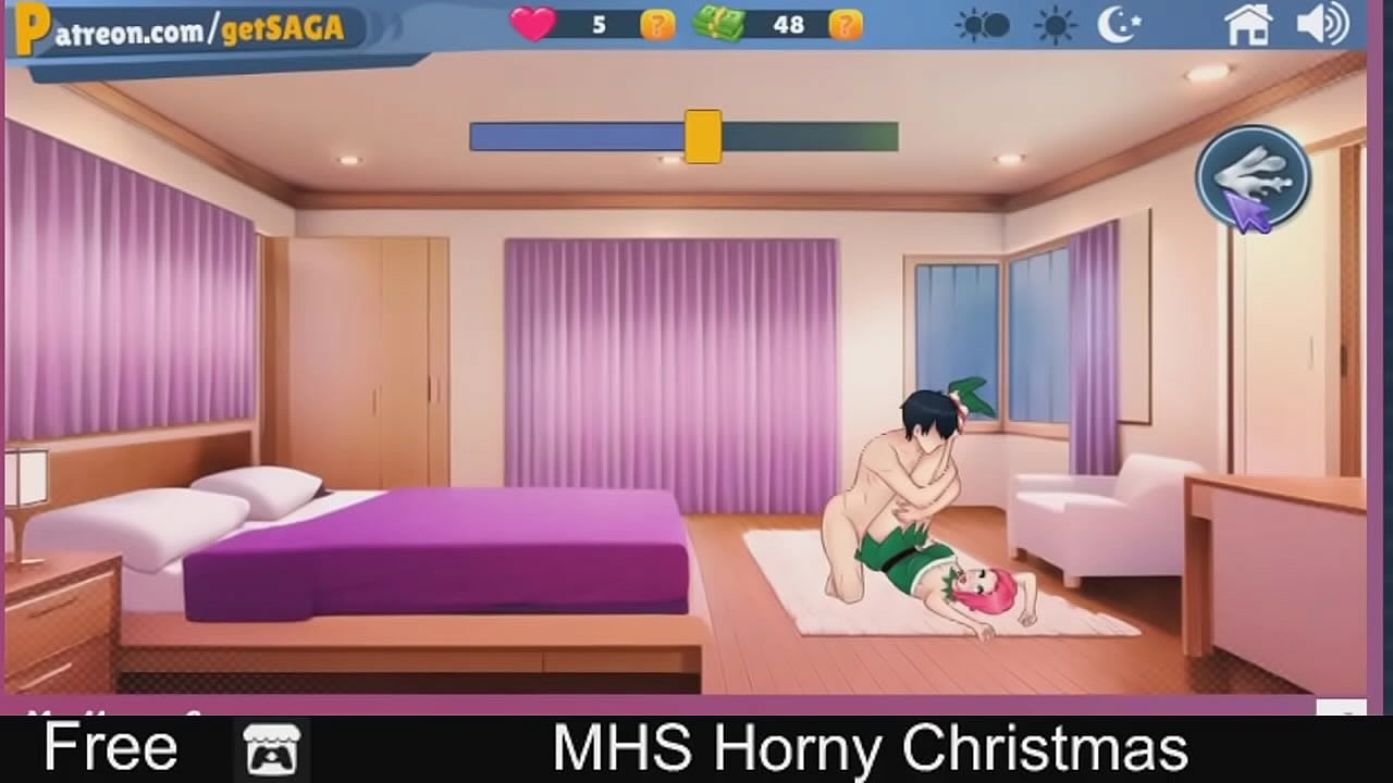 MHS Horny Christmas (free game itchio ) Visual Novel