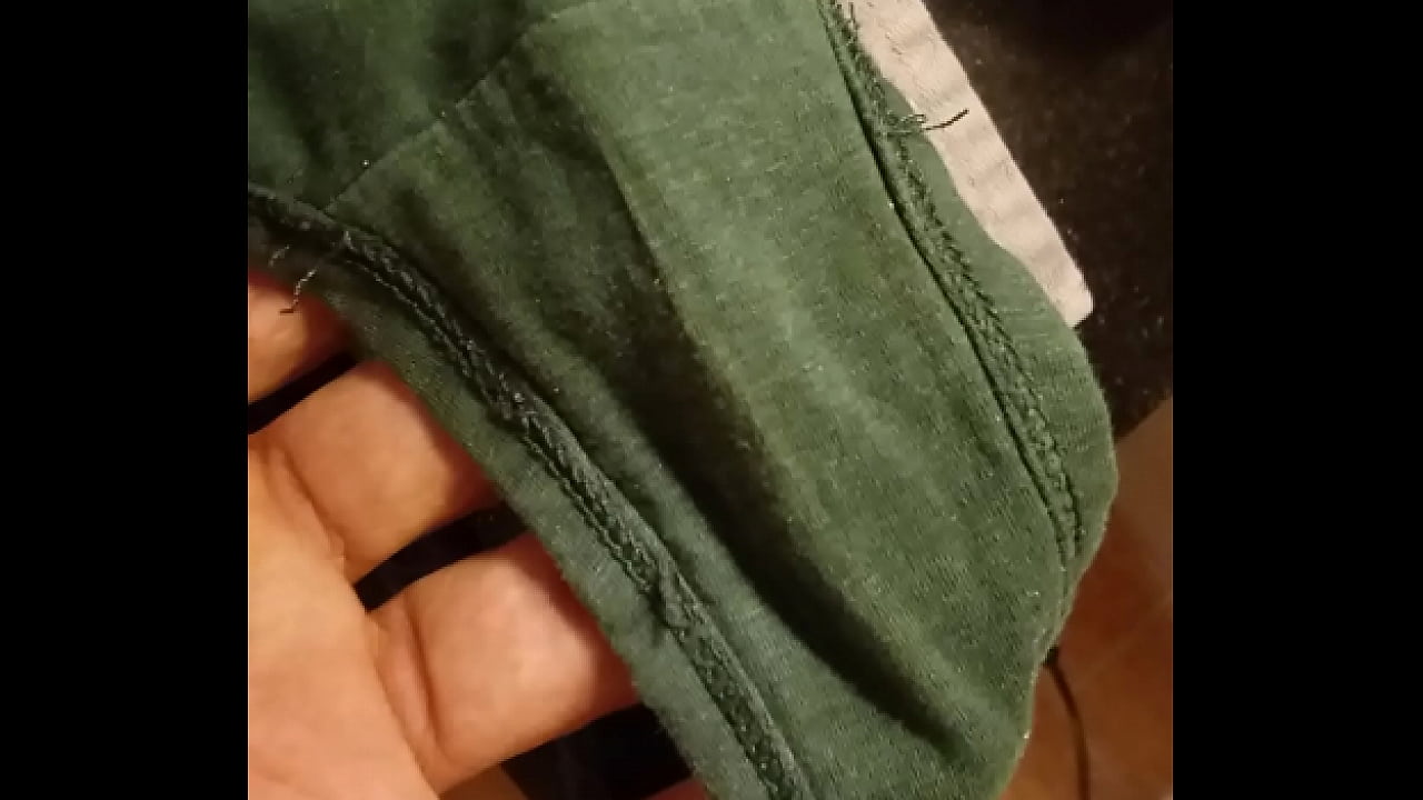 Sniffing panties wet pussy