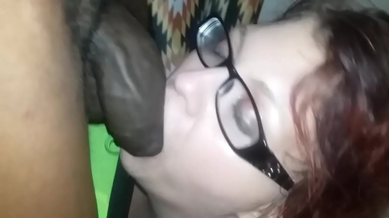 White slut loves sucking black dick