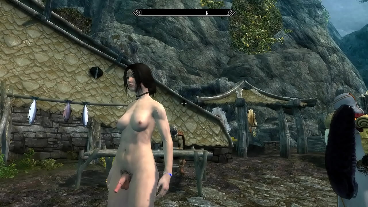 Sexy White Nord dickgirl fucks Orcish female MILF | SKYRIM