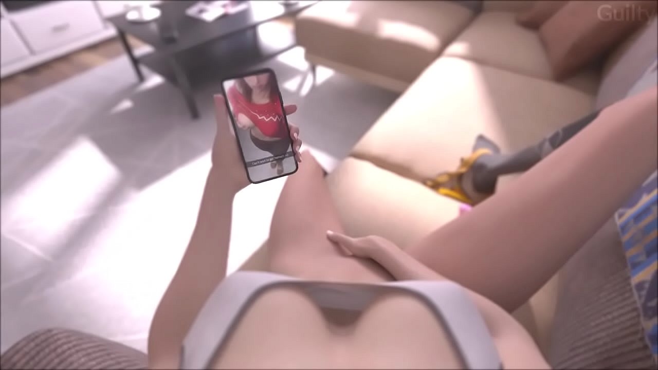 Tracer touching herself