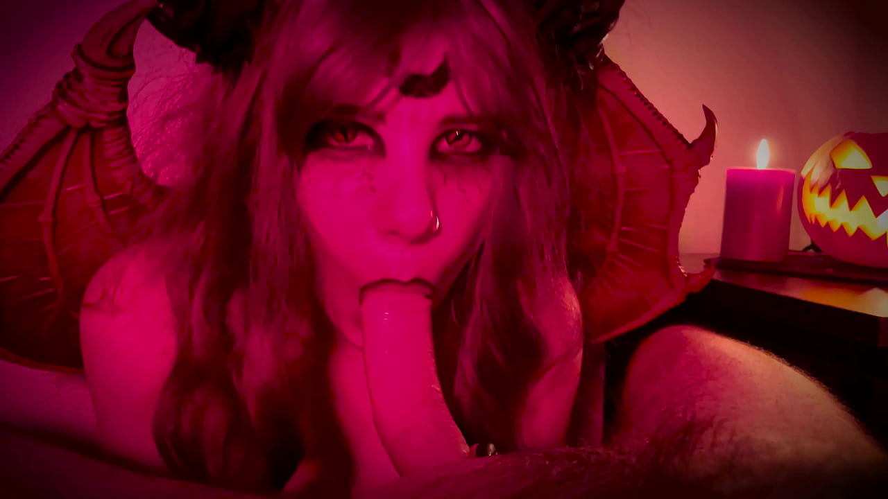 Halloween sex with demon girl