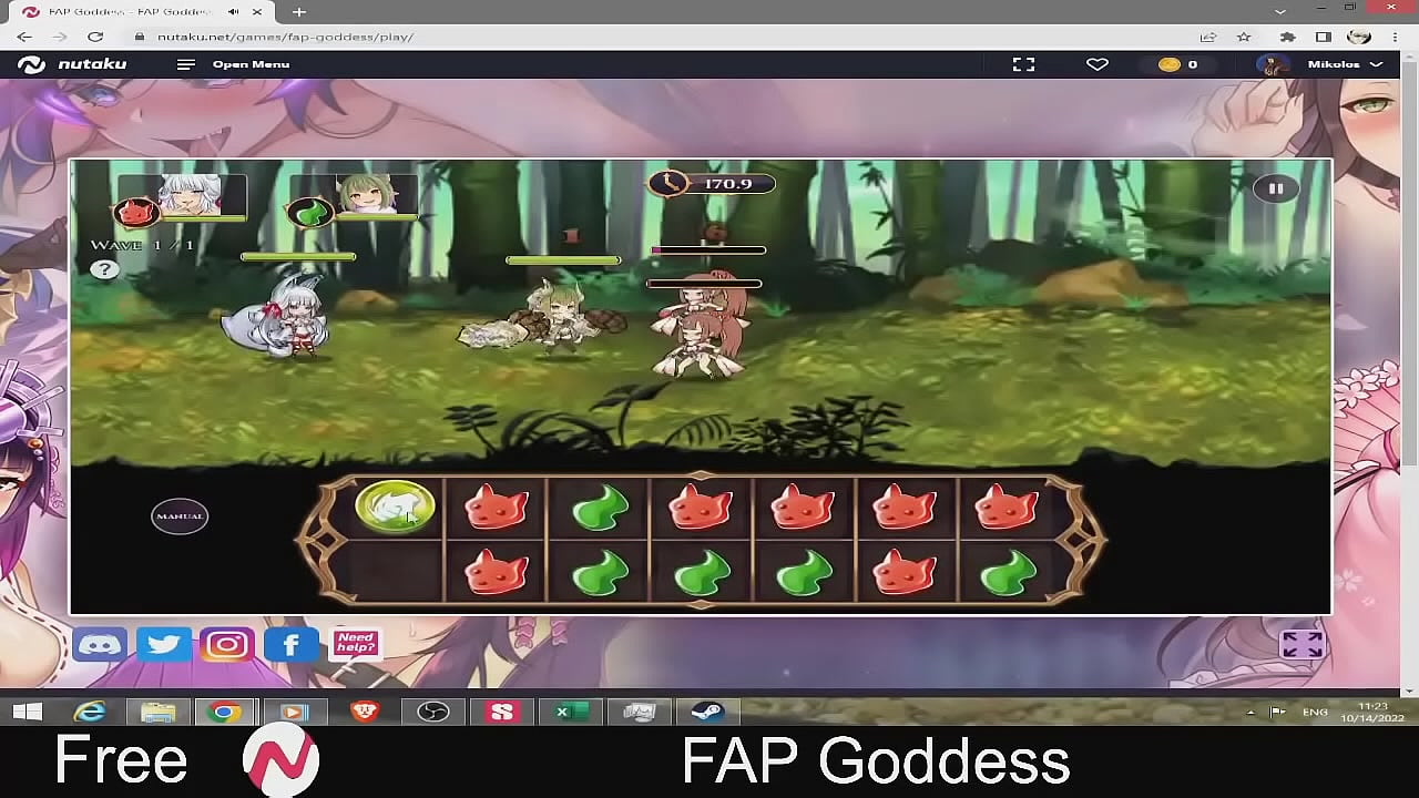 FAP Goddess (Nutaku Free Browser Game) RPG, JRPG, Puzzle