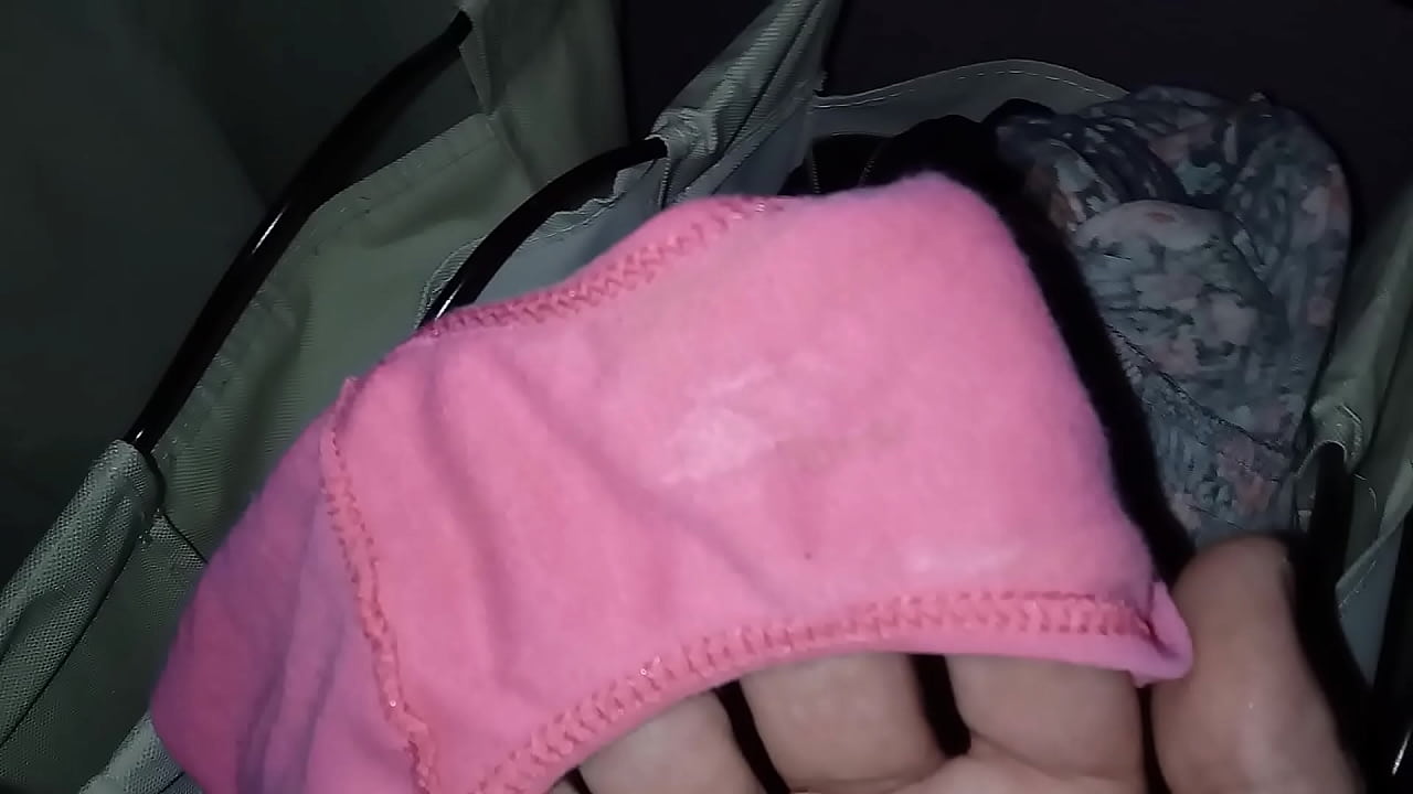 Sniffing panties wet pussy