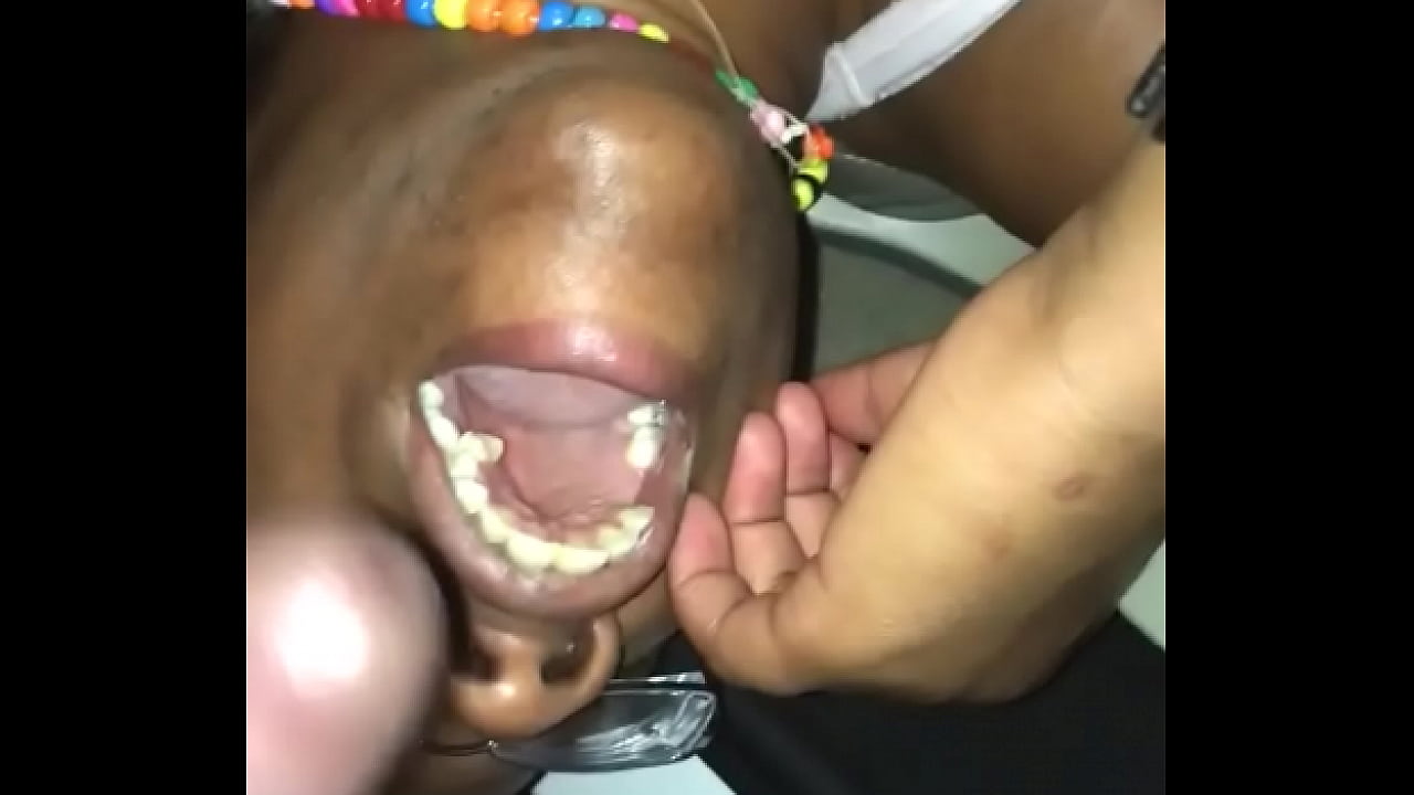 Cum shot in her mouth