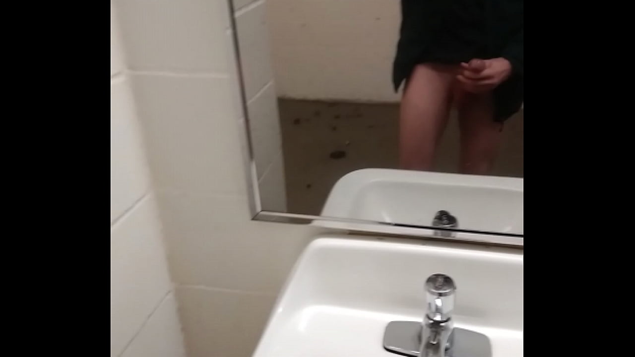 Cumming in the bathroom