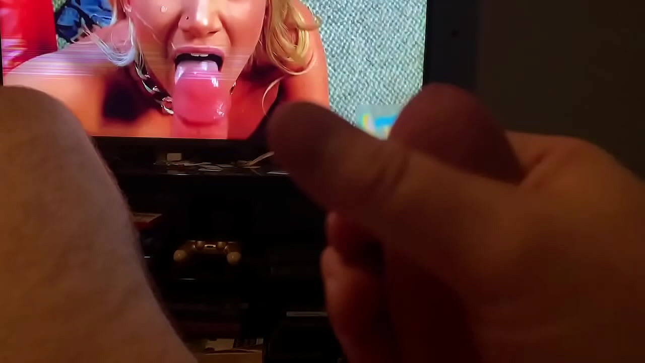 Jacking off my big cock while watching porn inside of my bedroom video 77