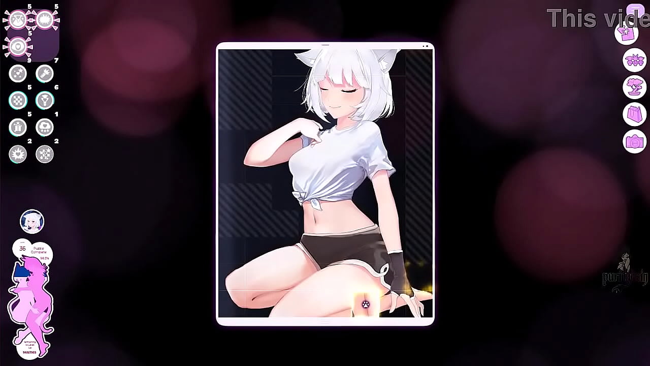 Neko Waifu two Part 3 Hot white hair Catgirl