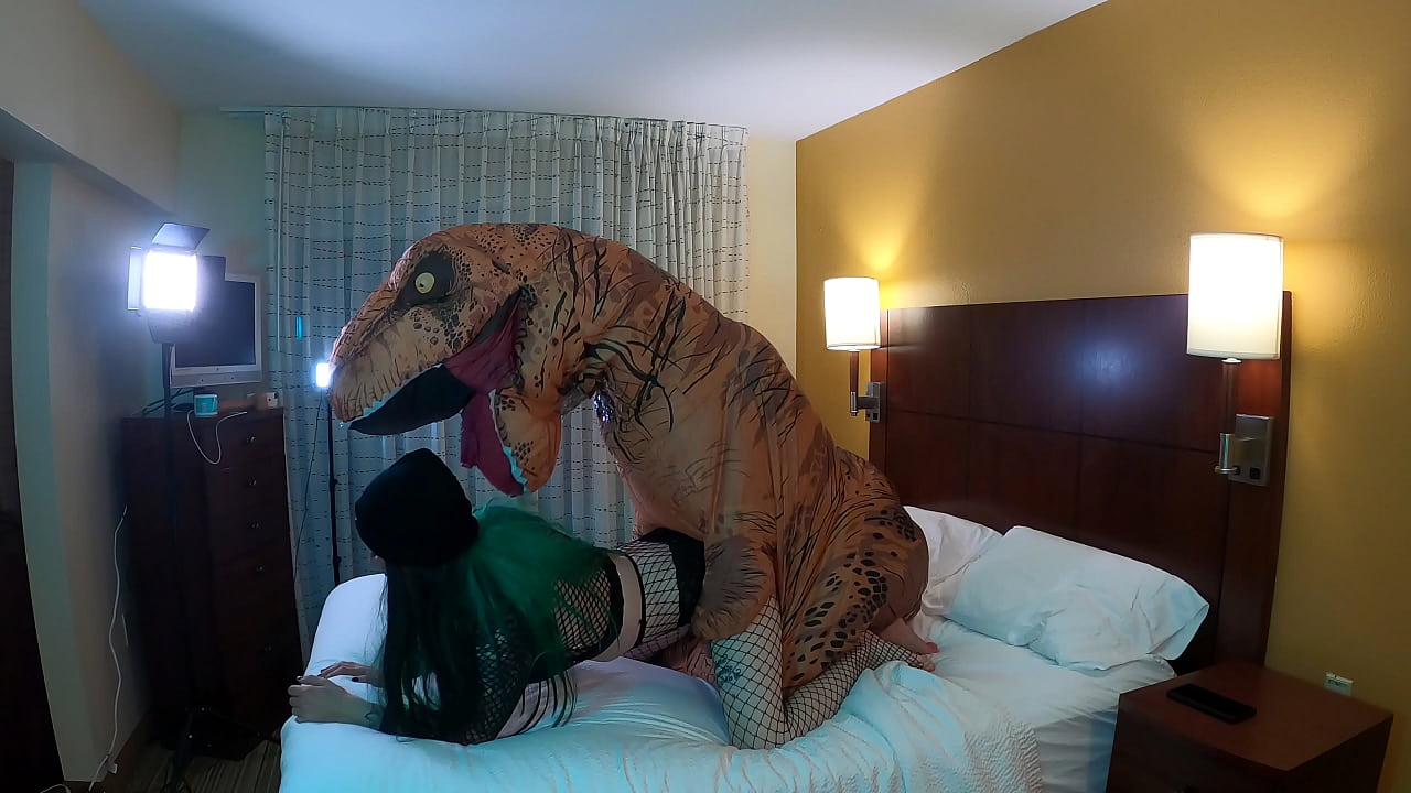 Dinosaur Fucking Very Sexy Emo Trans Woman