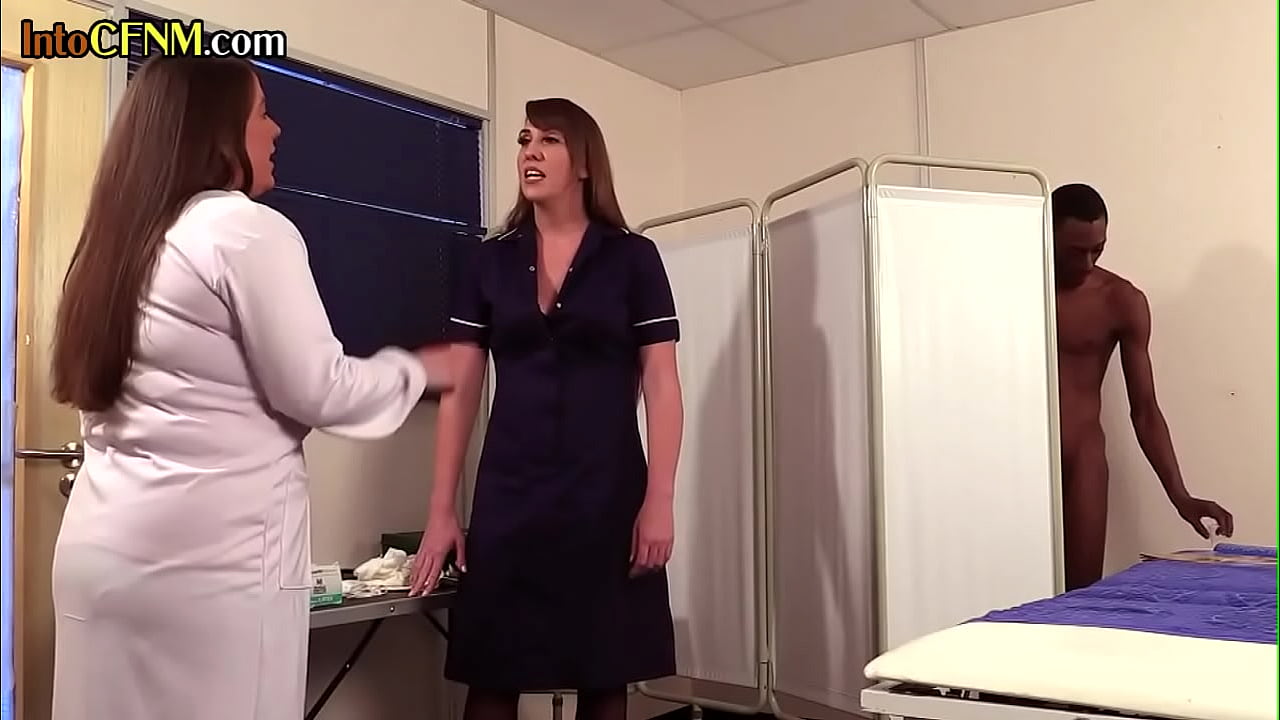 CFNM BBC BJ in 3some by IR nurses in nurse uniform