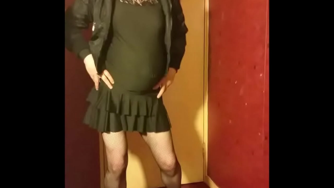 bisexual crossdresser getting ready to go out