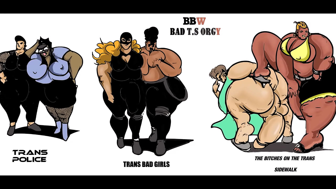 BBW  SHEMALE ORGY COMIC