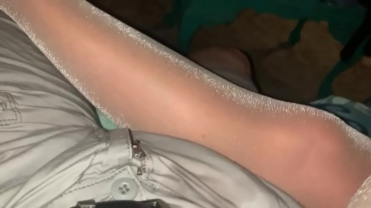 glittery pantyhose action