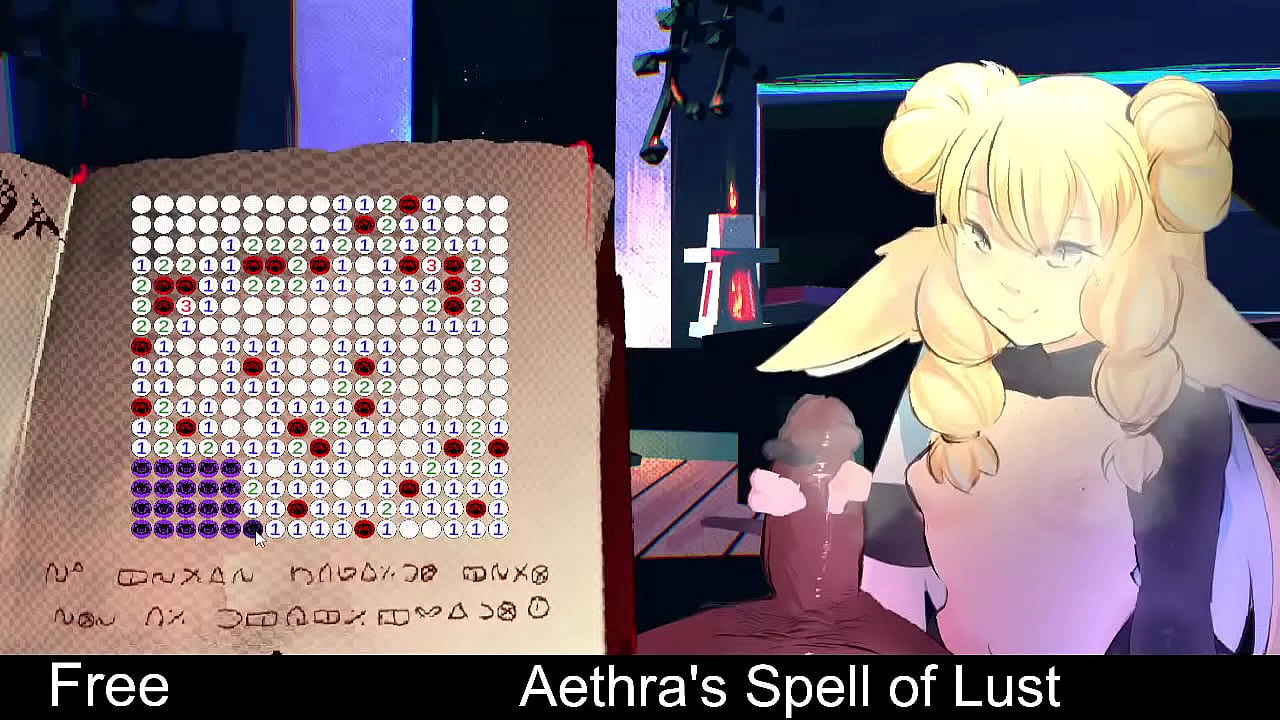 Aethra's Spell of Lust (free game itchio) Minesweeper,  Puzzle