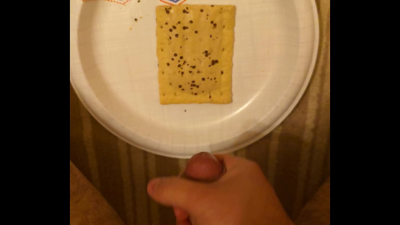 I cum hard on a poptart and taste my own cum