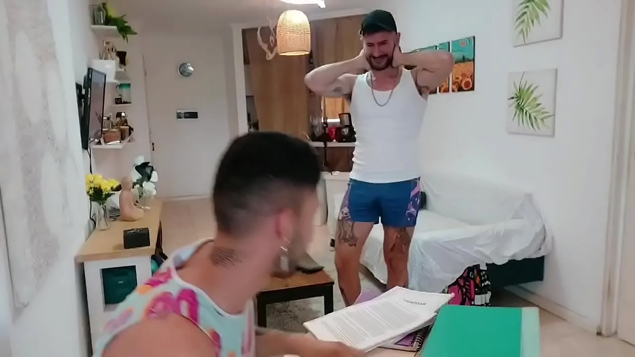 I get horny watching my stepbrother touching himself -twink touches his male's dick - big ass asshole gets fucked bareback - rich stepbrothers fucking - filmed bareback - waiting for him to receive his male's dick - with Alex Barcelona and Frann