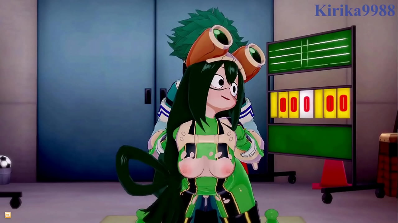 Tsuyu Asui and Mt. Lady and Izuku Midoriya intense sex. - My Hero Academia Hentai