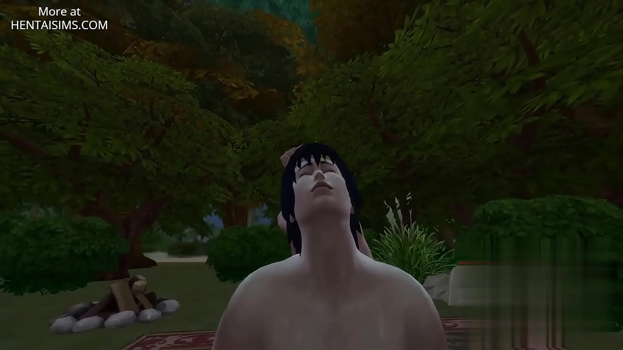 Sasuke castigate Naruto for jerking off at night and have sex in the middle of the forest. [ Yaoi ]