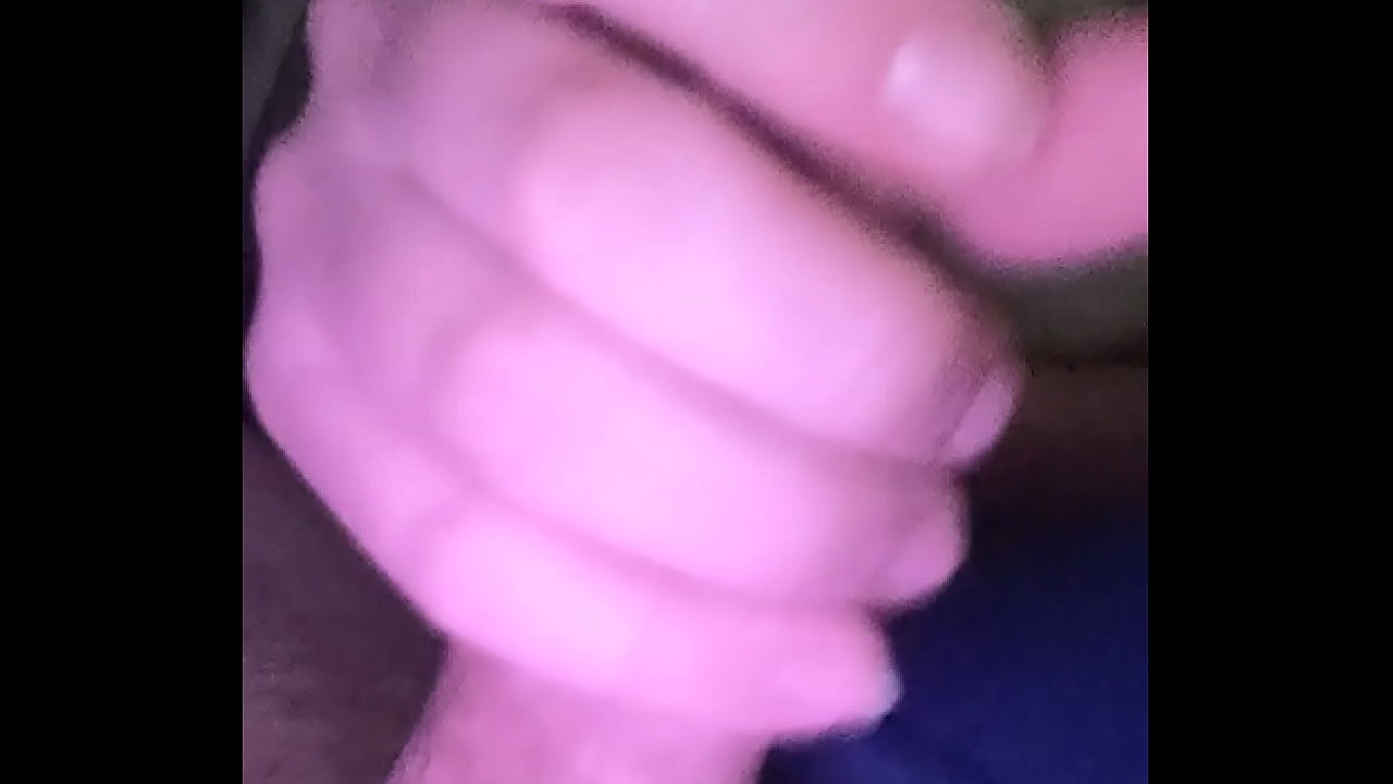 Masturbating on the couch in my blue shirt