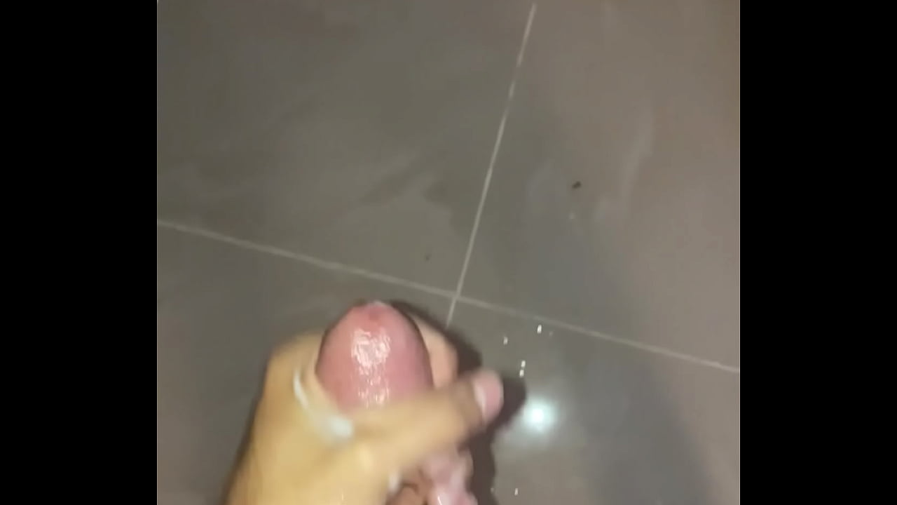 Playing with my big cock until I cum everywhere