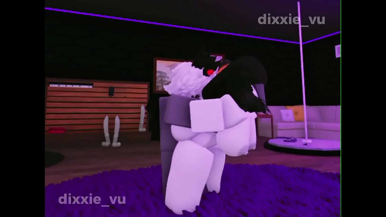 Linda chica en Roblox con su chico caliente