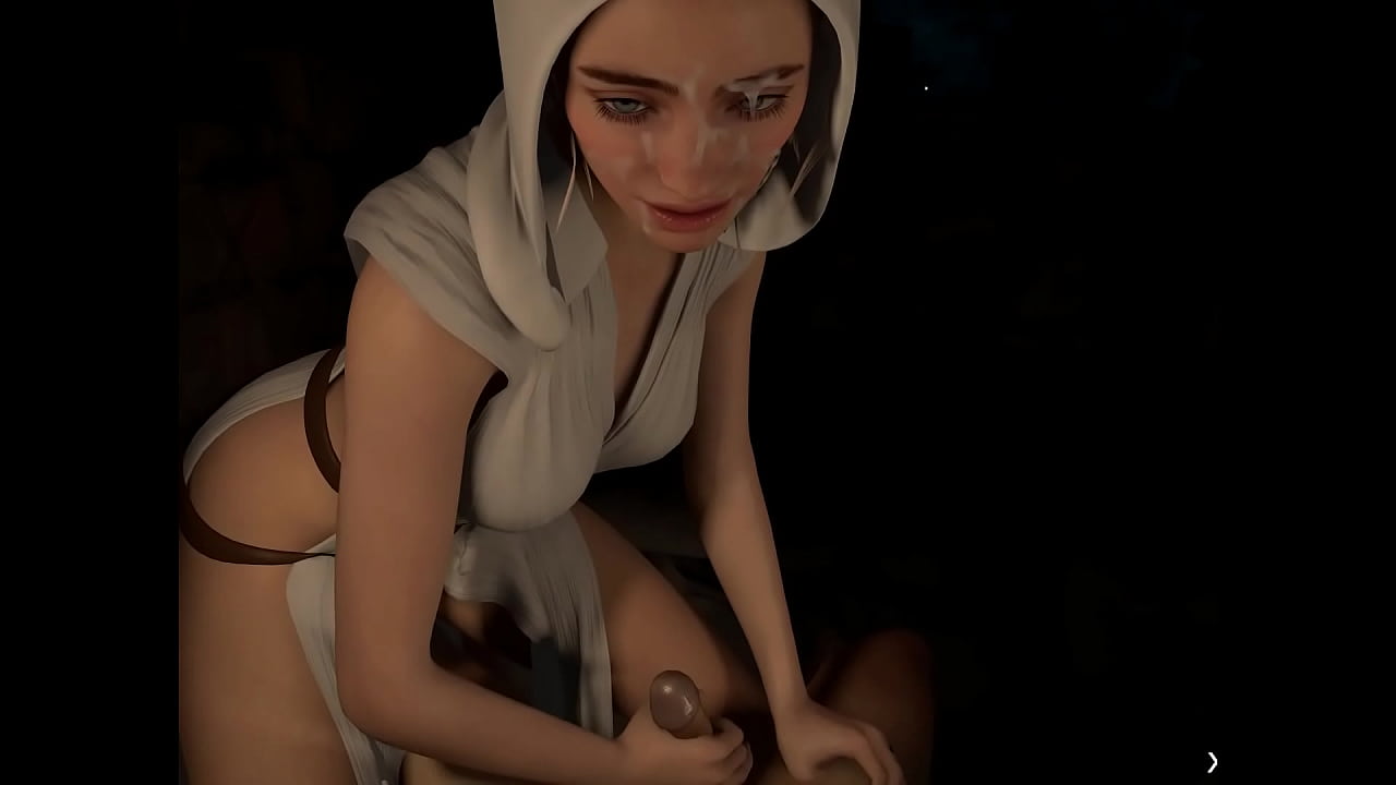 3D Hentai Princess Leia Organa Star Wars HandJob JOI TEASER