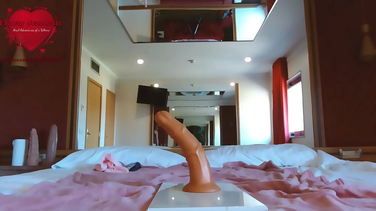 Floozy Jezebelle huge anal dildos 12