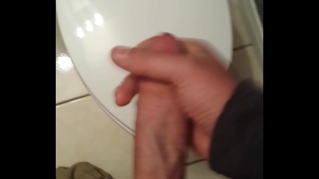 Bathroom quickie. Big load.