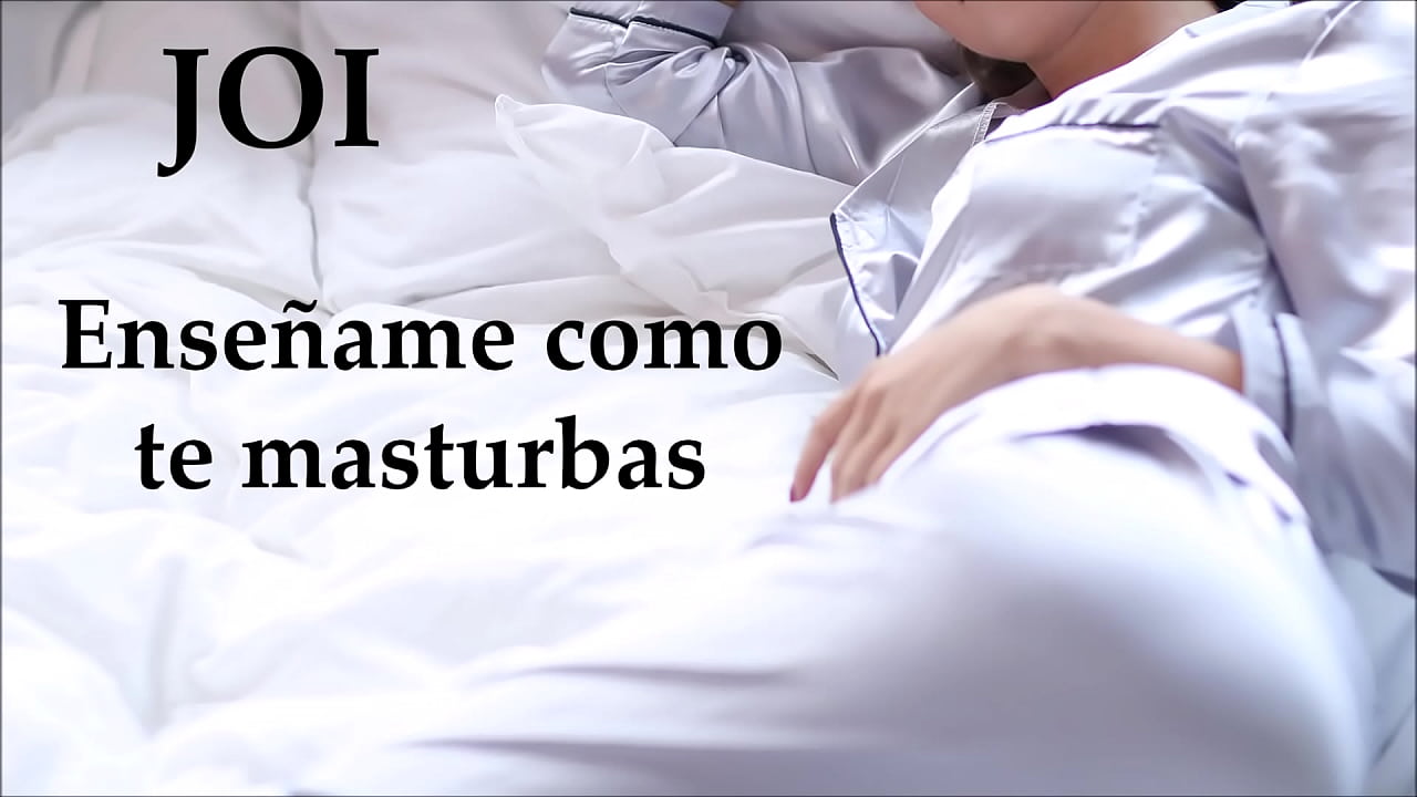 Instrucciones para masturbarte en mi cama. Voz española.