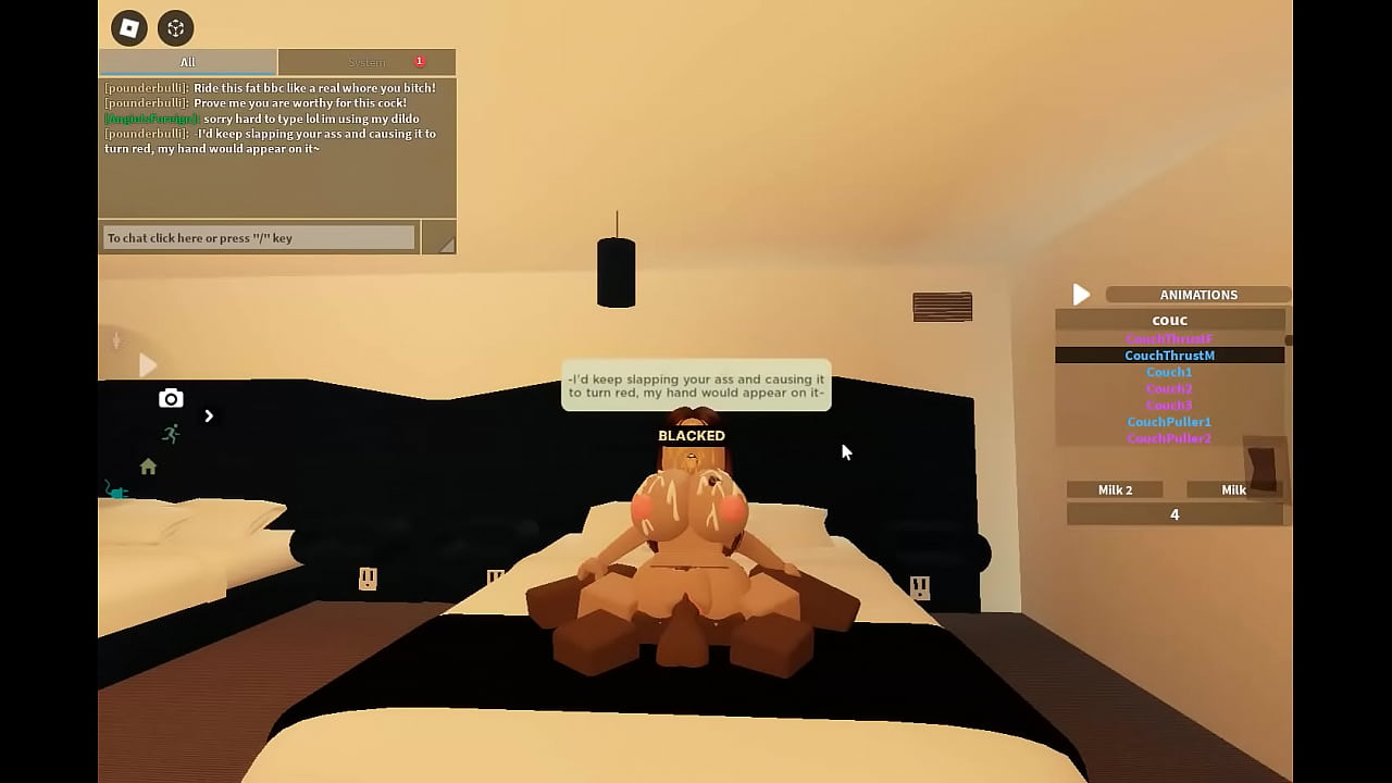 Roblox cheating slut needed a bigger cock for her pussy