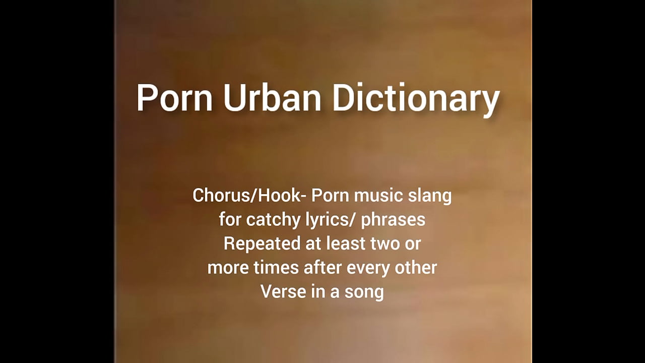 Music porn slang words