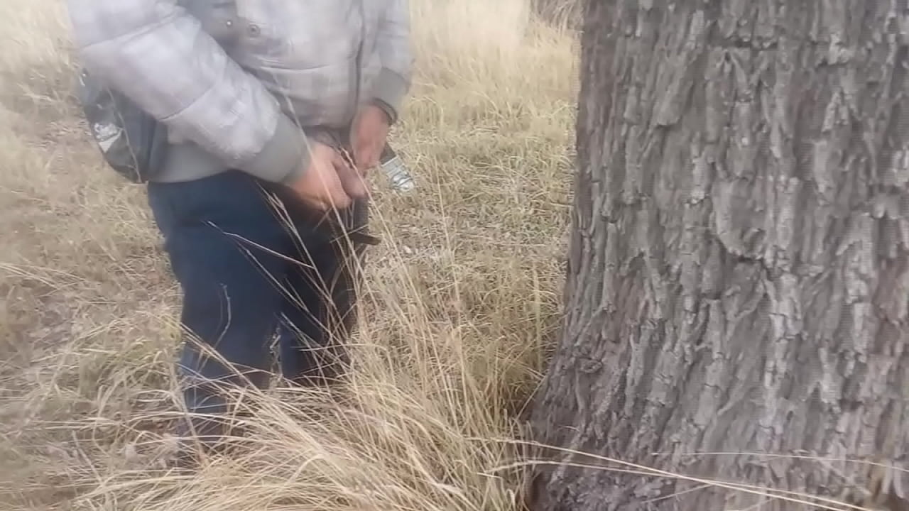 He pissed off a tree in front of everyone