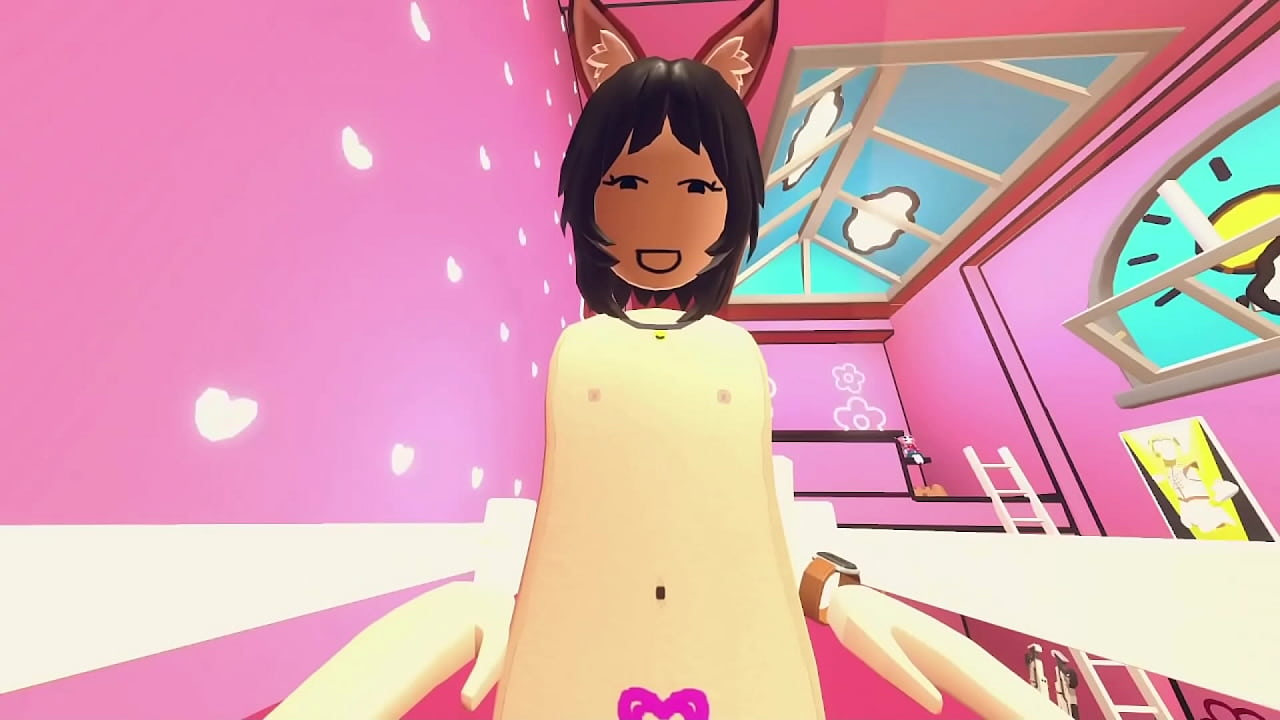 Horny Chinese kitty girl in  Rec Room VR Game