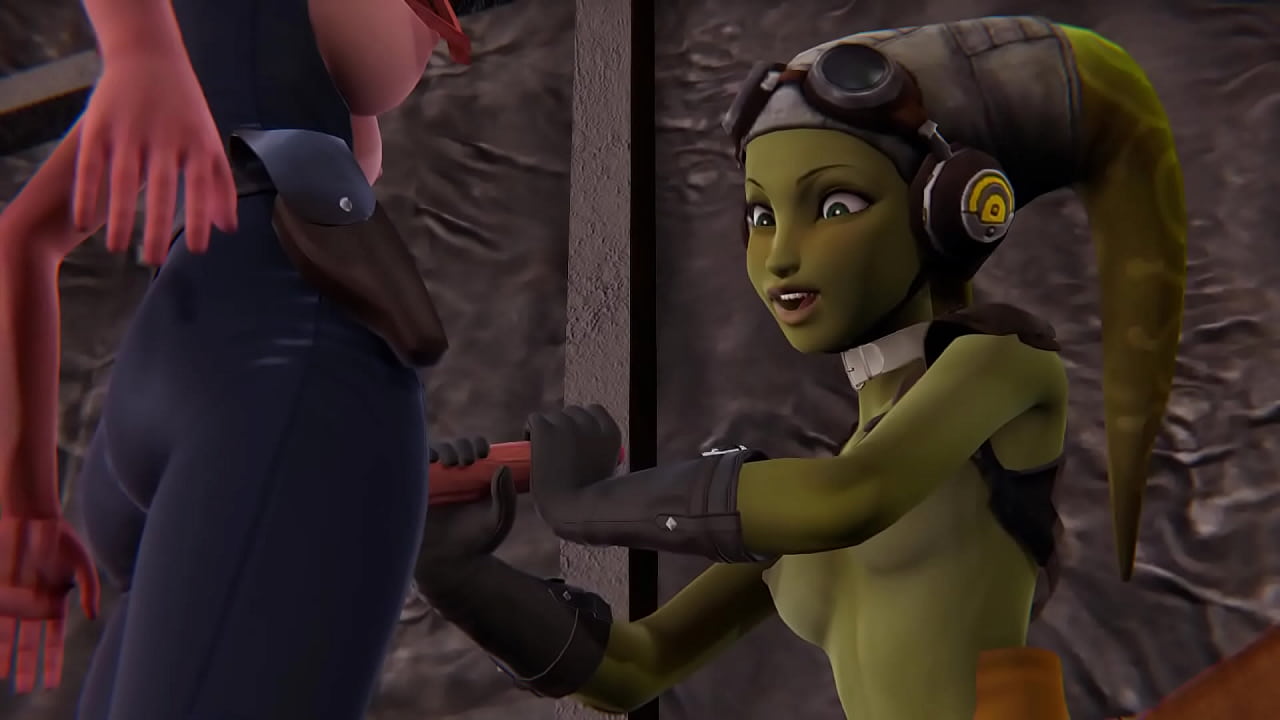 Star Wars Futanari Handjob and Sex - 3D Animation