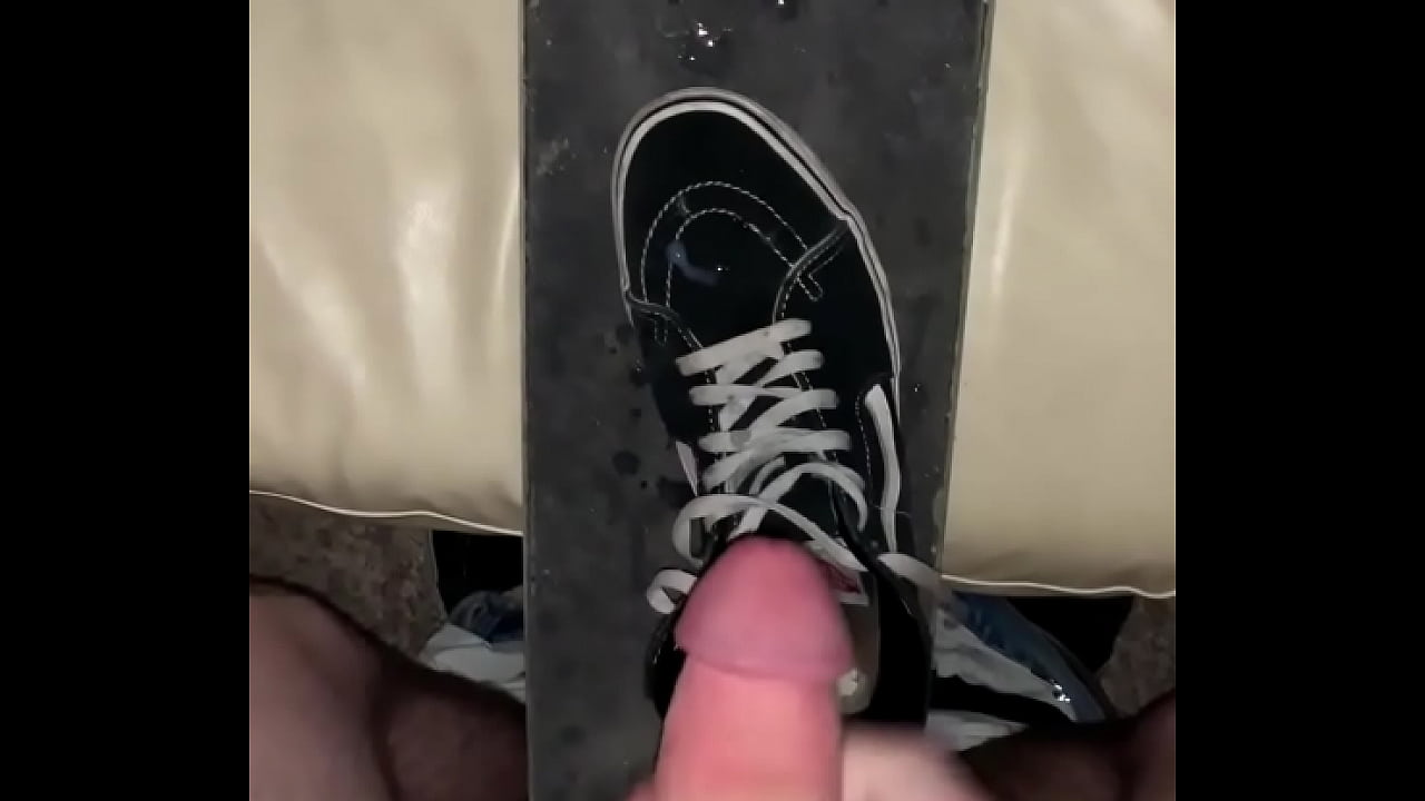 Skate shoes and skate board cum