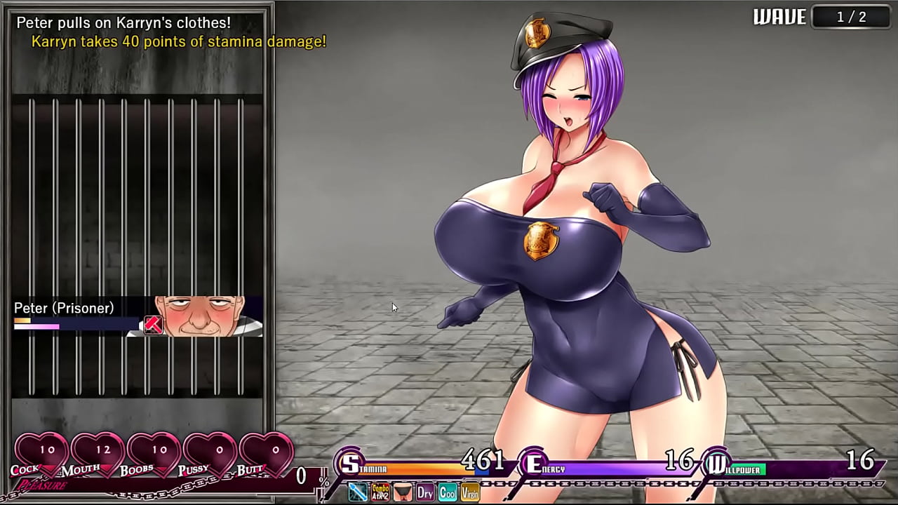 Karryn's Prison [Sex porn game] Ep.3 sexy purple hair warden is a nymphomaniac slut and want to jerk off all men