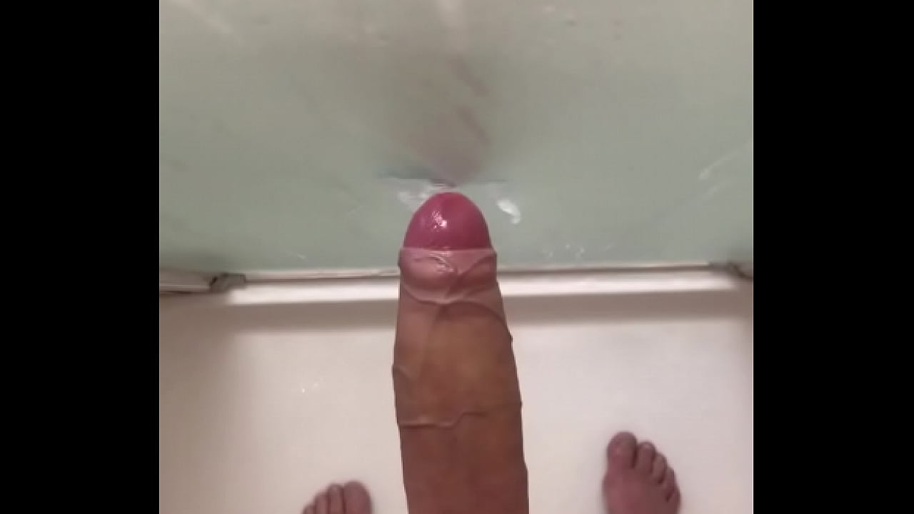 Shower cumshot